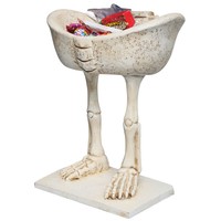 Skeleton Legs Candy Dish Decorative Halloween Bowl Creepy Spooky Fun Decoration on sale Skeleton Legs Candy Dish Decorative Halloween Bowl Creepy Spooky Fun Decoration on sale