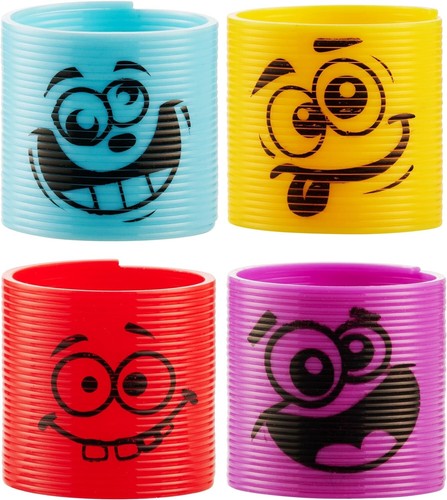 Mega Pack of 50 Coil Springs for Kids - Assorted Silly Faces and Colors, Mini... - Picture 8 of 10