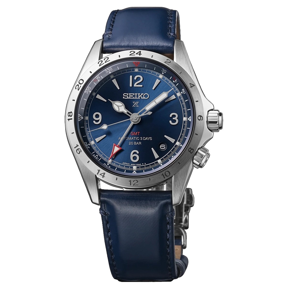 SEIKO PROSPEX デジタル腕時計 SEIKO Prospex Alpinist SPB377J1 Automatic GMT Blue Dial Date Disp