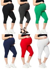 Damen 3/4 Umstandstights Leggings Viskose Plu...