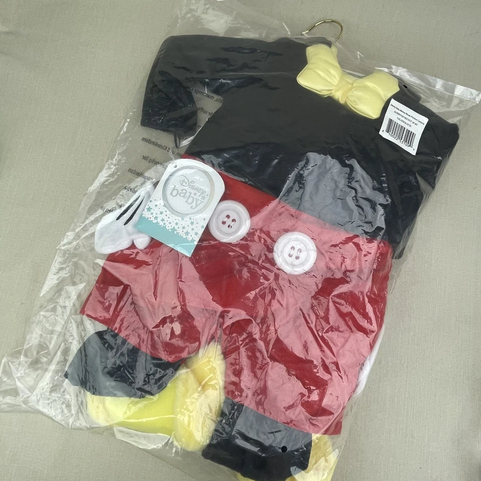 Mickey Mouse Costume~ Disney~ A Leading Role 3-6/mo Infant Halloween Dress Up - Image 2 of 4