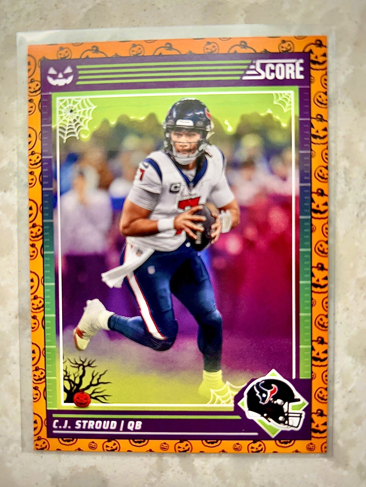 2024 Panini Score-A-Treat C.J. Stroud #109 Pumpkin Parallel Houston Texans