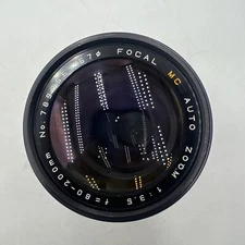 FOCAL MC AUTO ZOOM F3.5 80-200mm CAMERA LENS - CANON MOUNT