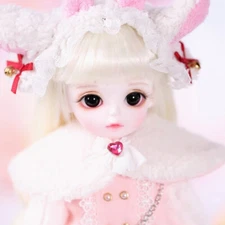 Bare Doll 1/6 BJD Doll SD Resin Joints Doll Miyo Girl Face Makeup Handmade Gift