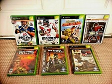 MIXED LOT OF 7 XBOX GAMES ALL WITH MANUALS ORIGINAL CASES