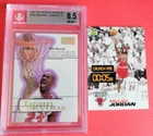 MICHAEL JORDAN 1997-98 TEAM SKYBOX CARD GRADED BGS 8.5 NM- MINT+ & NESTLE CRUNCH