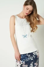 Womens White Double-layer tank top Made in Canada New with tag Medium