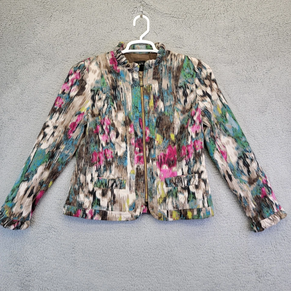 Blazer de Pana Y2K Para Mujer PM Boho Chic Floral Romántico Capricho Hada Grunge Foto 2 de 4