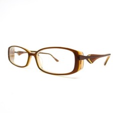 Lido West reggae eyeglasses bronze Brown rectangle frames 52-14-140
