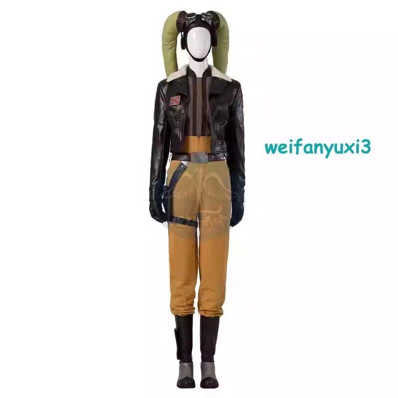 Star Wars Ahsoka Hera Syndulla Halloween Cosplay Party Costume Outfits Dress Set - Image 2 of 4