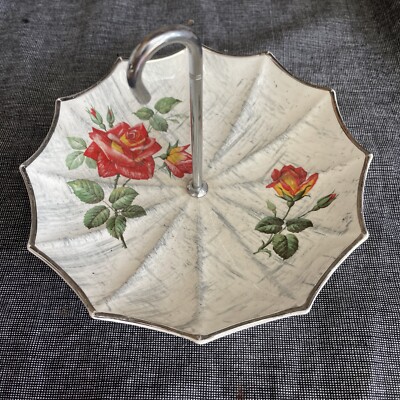 50er Jahre Midwinter Stylecraft Regenschirm Kuchenständer Rose Marie Muster