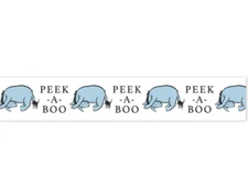Echo Park Winnie The Pooh Baby Washi Tape 30' Peek A Boo Eeyore