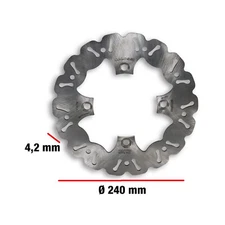 Malossi Whoop Disc Brake Disc Ø 240mm, Thickness 4.2mm, 0101 / 0209 / 0364