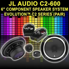 JL AUDIO C2-600 C2 6-IN (150 MM) 2-WAY COMPONENT CAR SPEAKERS EVOLUTION (PAIR)