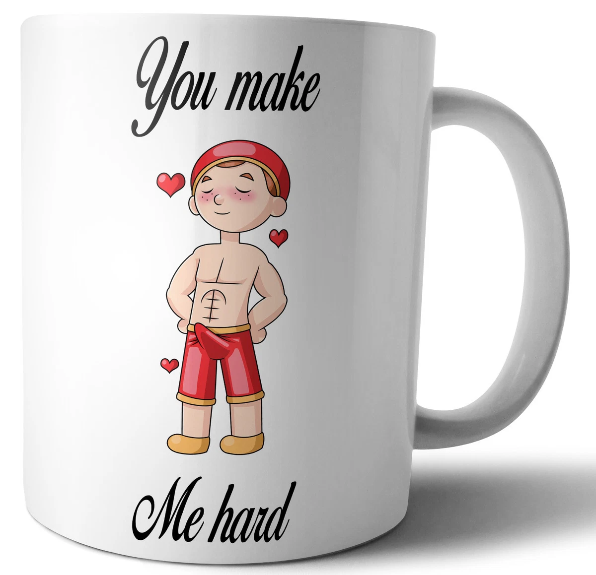 Valentines Day Anniversary Birthday Card & Gift For Him or Her You Make Me  Hard | eBay