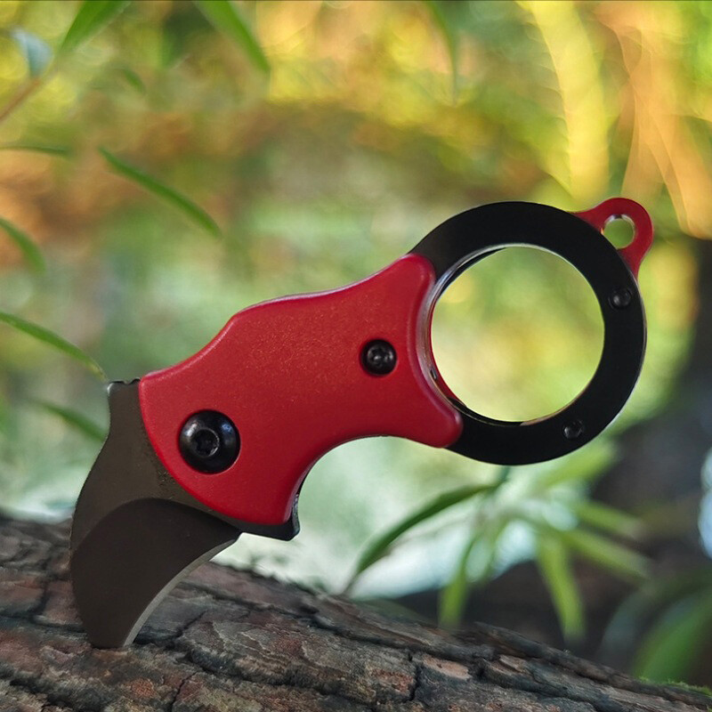 Stainless Steel Blade Shaped Knife Compact and Foldable Outdoor