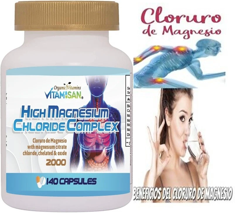 CLORURO DE MAGNESIO CITRATO QUELADO TRIPLE COMPLEJO ANTIOXIDANTE ANTIINFLAMATORIO Foto 3 de 4