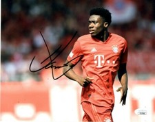 Bayern Munich Alphonso Davies Autographed Signed 8x10 Photo JSA COA #6