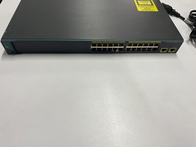 WS-C2960-24LT-L Cisco Catalyst switch 2960 24 10/100 (8 PoE)+ 2 1000BT LAN Base