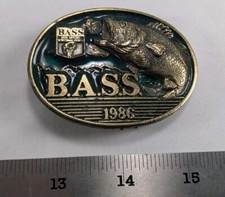Limited Edition 1986 Bass Member Belt Buckle Fisherman Angler Gift