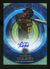 2022 Bowman Inception YENDRY ROJAS Blue Foil Auto #73/99 RC San Diego Padres