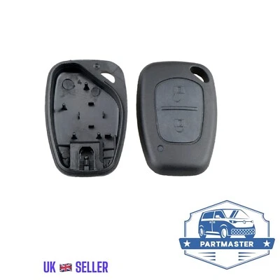 PARTMASTER KEY FOB CASE SHELL 2 BUTTON FOR RENAULT TRAFIC MASTER VAUXHALL VIVARO MOVANO
