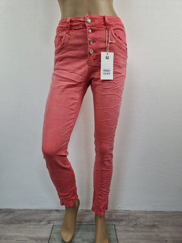 Karostar: TREND Boyfriend Baggy Jeans Hose 4 Farben Knopfleiste Gr. 38 - 48 - Bild 4 von 29