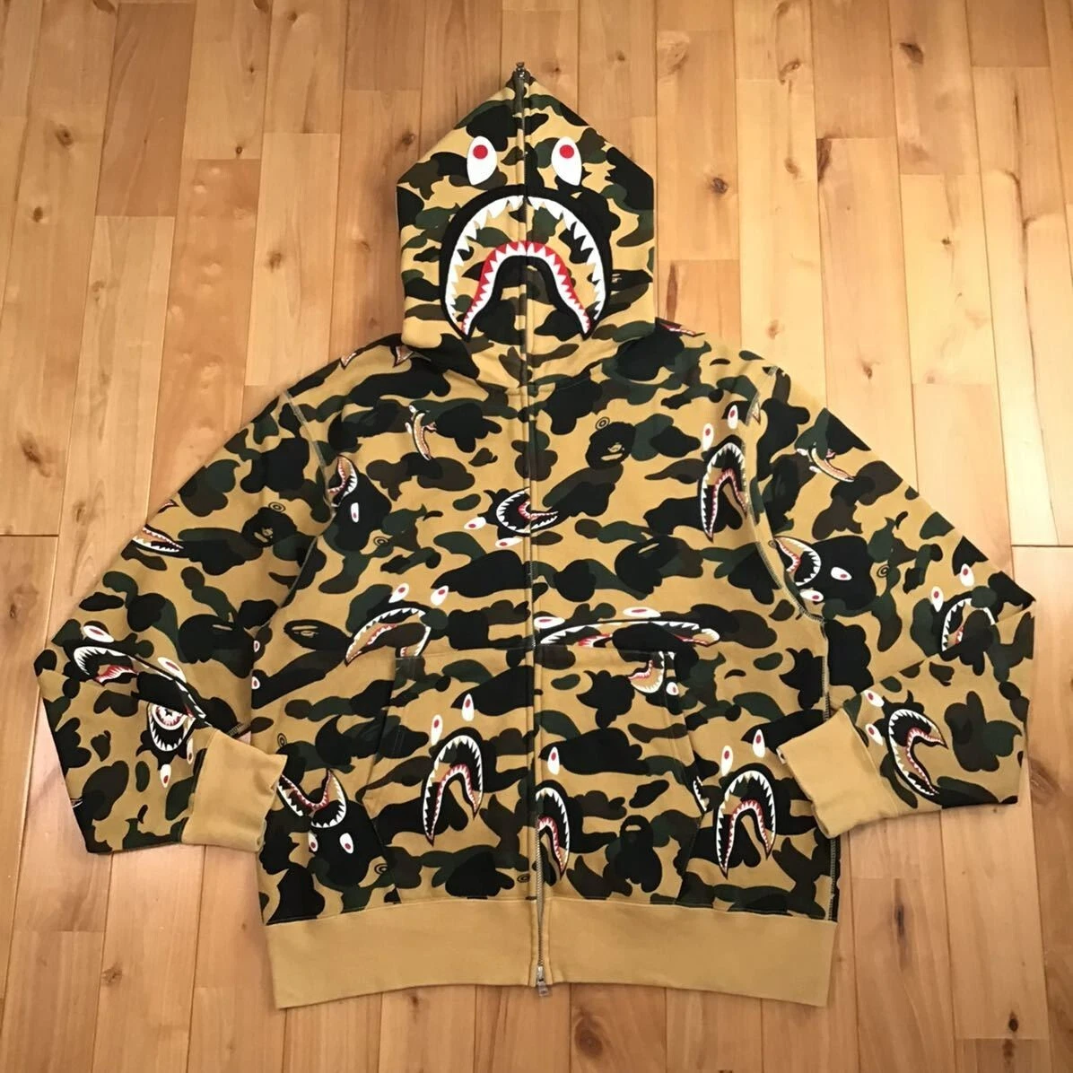Bape shark hotsell yellow camo