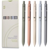 Gelstifte Set 5 StüCk 0,5 Mm Schwarz Morandi Stifte FüR Schule & BüRo