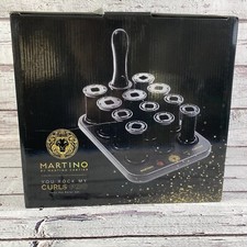 Martino You Rock My Curls PRO Ionic Hot Roller Set New In Box 12 Velvet Rollers