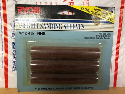 Ryobi OSS450 Oscillating Spindle 150 Grit Sanding Sleeves - 3/4'' x 4.5'' Fine