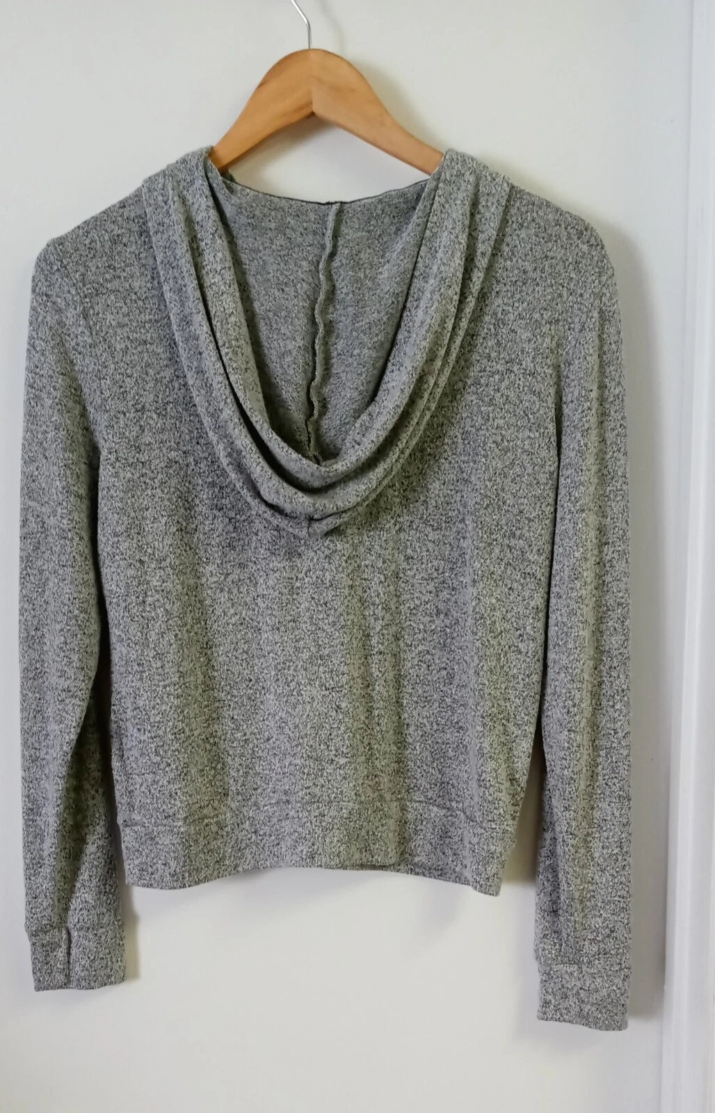 UNDERCOVER Felpa con cappuccio Victoria's Secret rosa cropped grigia taglia XS