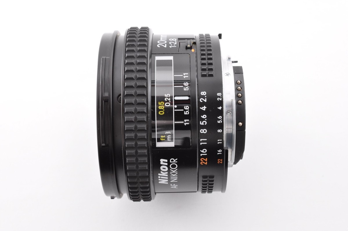 Nikon AF Nikkor 20mm f/2.8 Excellent+5 Wide Angle Lens from