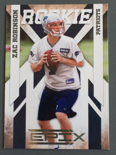 2010 Epix Zac Robinson Rookie Card #200 New England Patriots / Oklahoma St - Picture 1 of 4