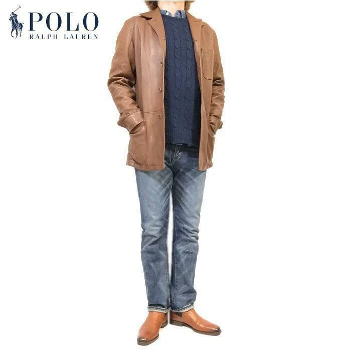 Polo ralph lauren shop leather jacket lambskin