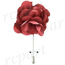 New formal Men Suit chest brooch mauve pink solid flower lapel pin wedding prom