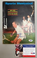 ROD LAVER Hand Signed Sports Illustrated 1968 PSA DNA COA   *BUY GENUINE*