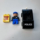 Lego Duplo Town Police Set 2654 Police Emergency Parts vintage 1991