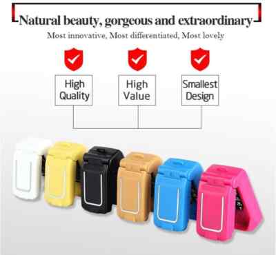 LONG-CZ J9 0.66'' Mini Klapphandy FM Wireless SOS Bluetooth3.0 Handy Phone