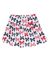 GYMBOREE FOURTH OF JULY RED WHITE  BLUE BOWS KNIT SKORT 4 5 6 8 NWT