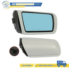 Power Heated Mirrors For 1996-1999 M-BENZ E Class Fold Gray Left&Right Side