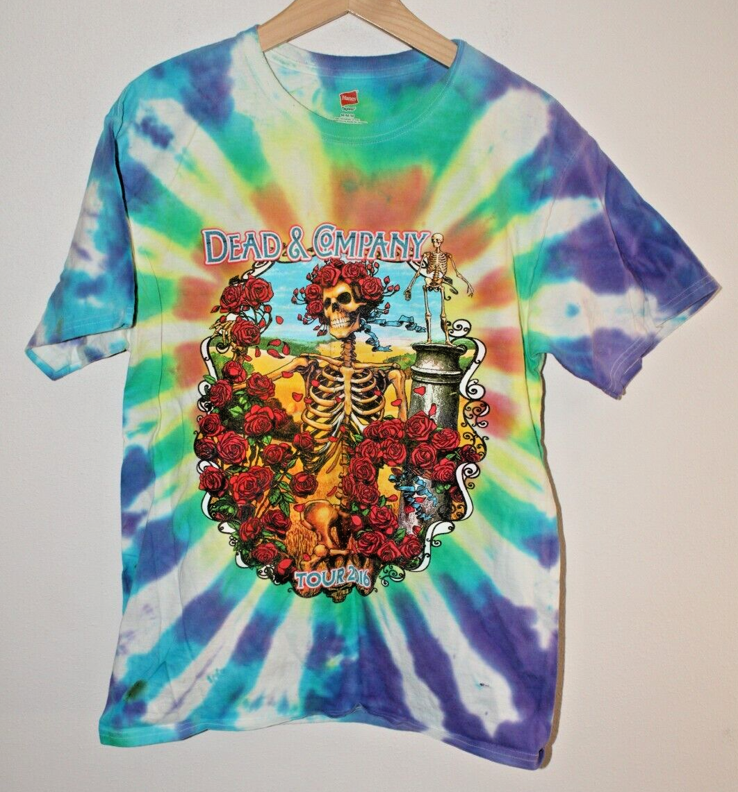 Dead & Company 2016 Tour The Grateful Dead T-Shirt Medium Tye-Dyed