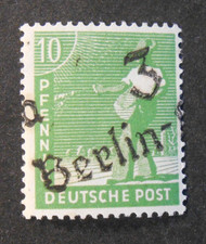 GERMANY Germany SBZ BERLIN 3 district Hta ? 1948 "F. SVR Handmade" 10pf MNH**