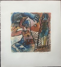 Veni Circus - Théo Tobiasse - Lithographie signée numérotée