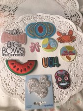 Ballerina shoes flower melon Lot of 10 Patches Iron On hat decor simplicity