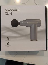 Deep Tissue Percussion Massage Gun Portable Muscle Massager Handheld Quiet Gray