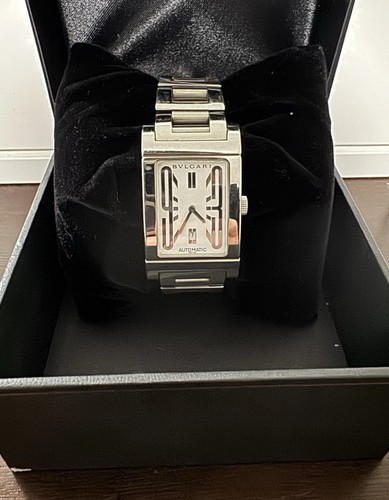 Bulgari Rettangolo Stainless Steel Watch RT45S - Picture 16 of 21