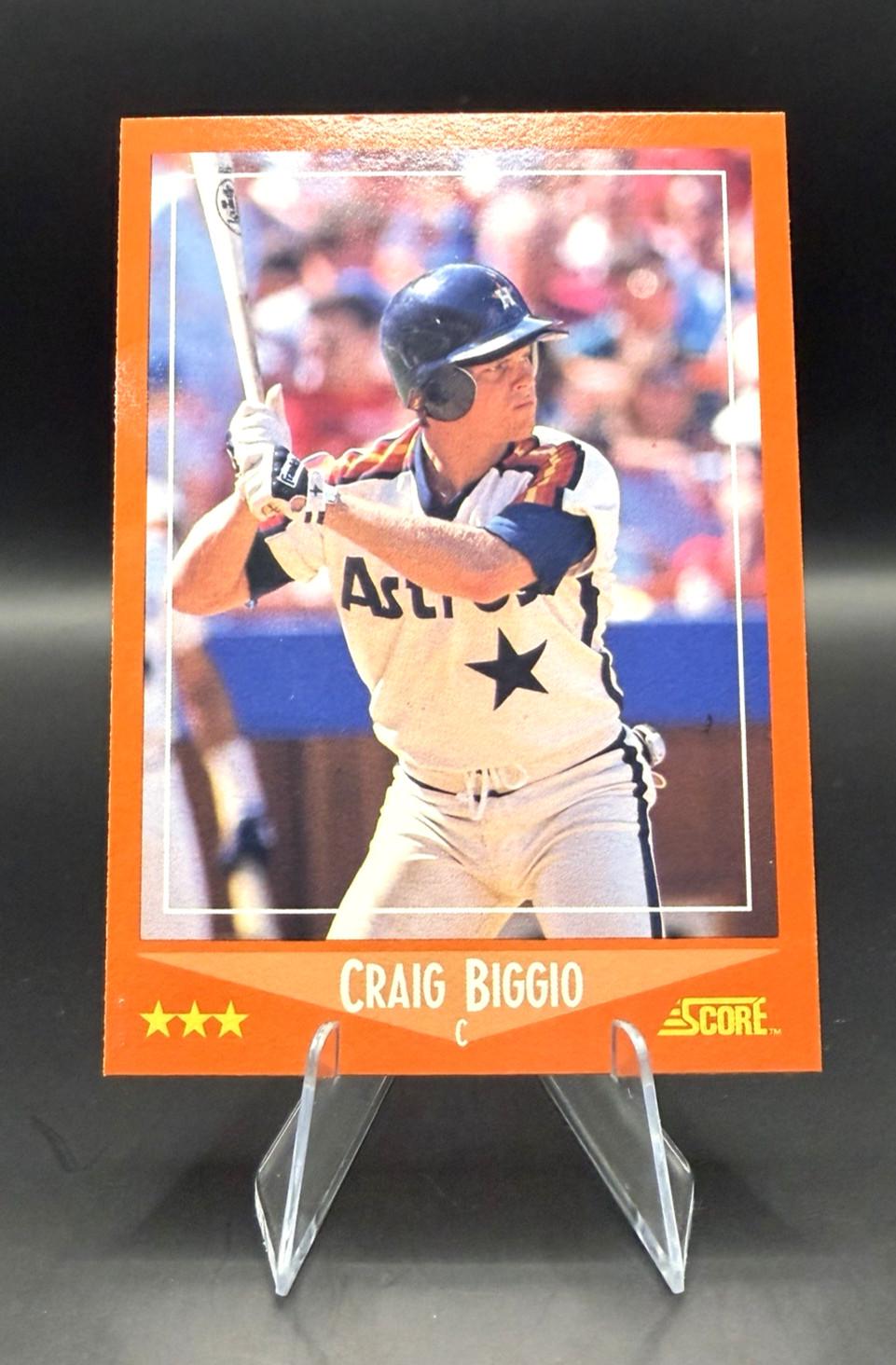 1988 Score Rookies & Traded - Craig Biggio #103T (RC) Astros - Hall of Fame!
