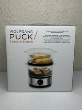 NEW Wolfgang Puck 2-Tier Electric Food Steamer 400W BPA-Free Stackable Timer