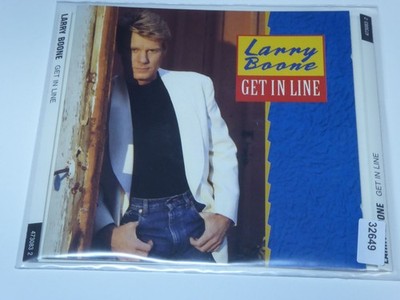 LARRY BOONE get in line EX/EX (CD Album, Country, Columbia)